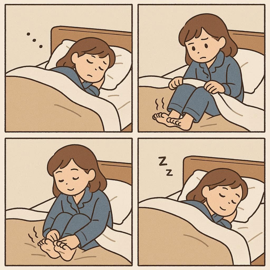 足が冷えて眠れない 足裏温活 冷え性 睡眠